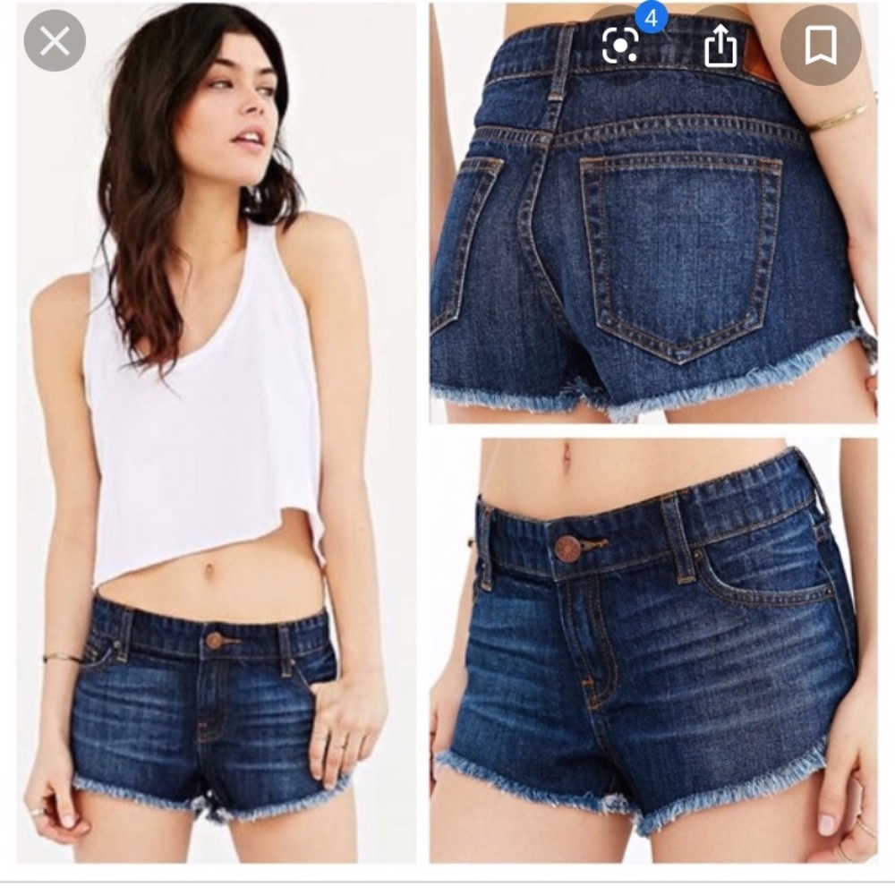 Urban Outfitters low rise dolphin jean shorts